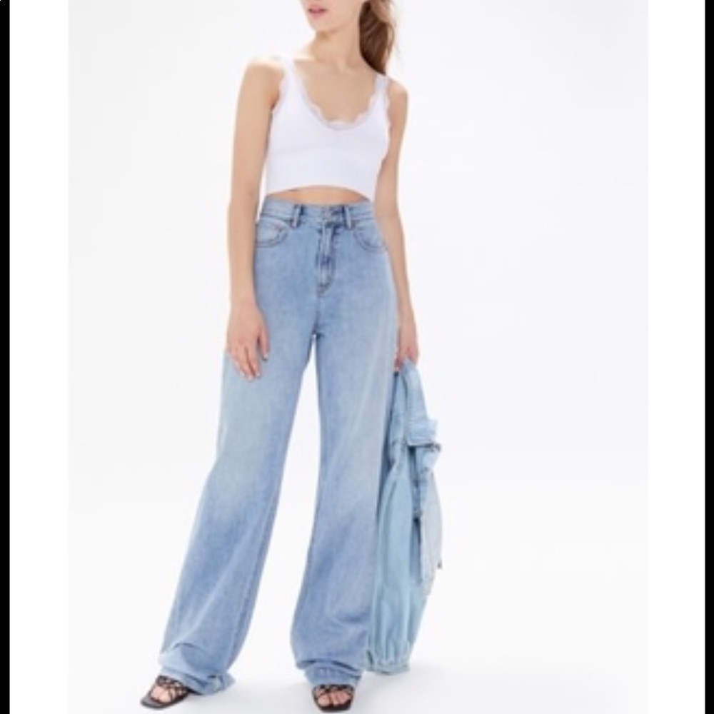 BDG high rise wide leg mom jeans